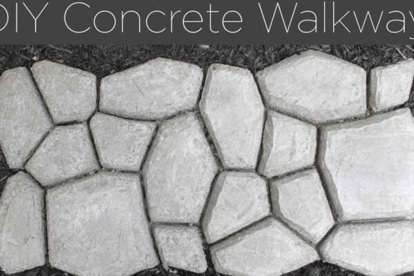 DIY Cement Path